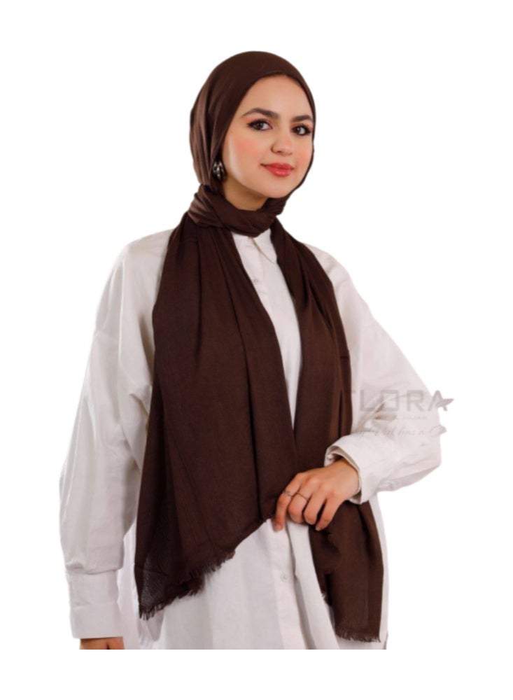 Premium Cotton Modal "Sponge" Hijab - Soft & Non-Slip Headscarf - Image 2